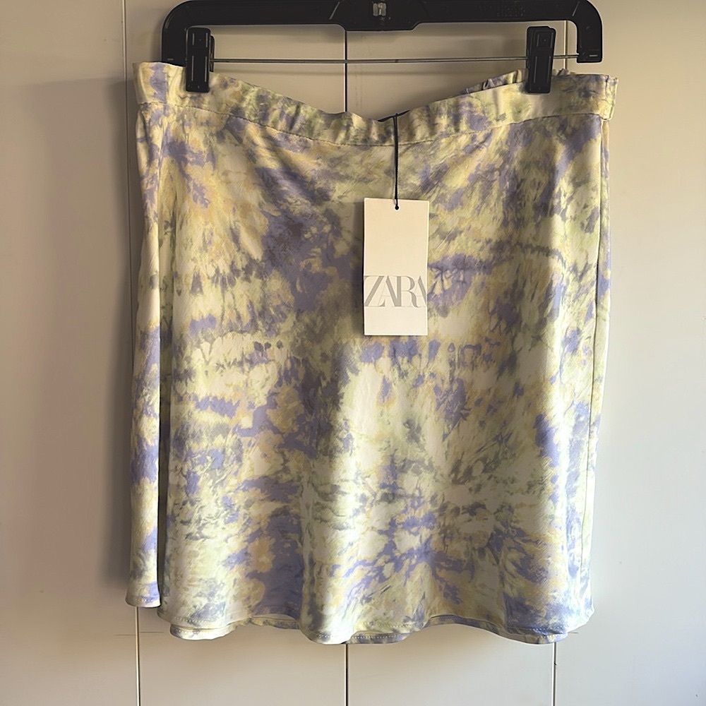 Zara Pastel Tie-Dye Mini Skirt  Size L / XL